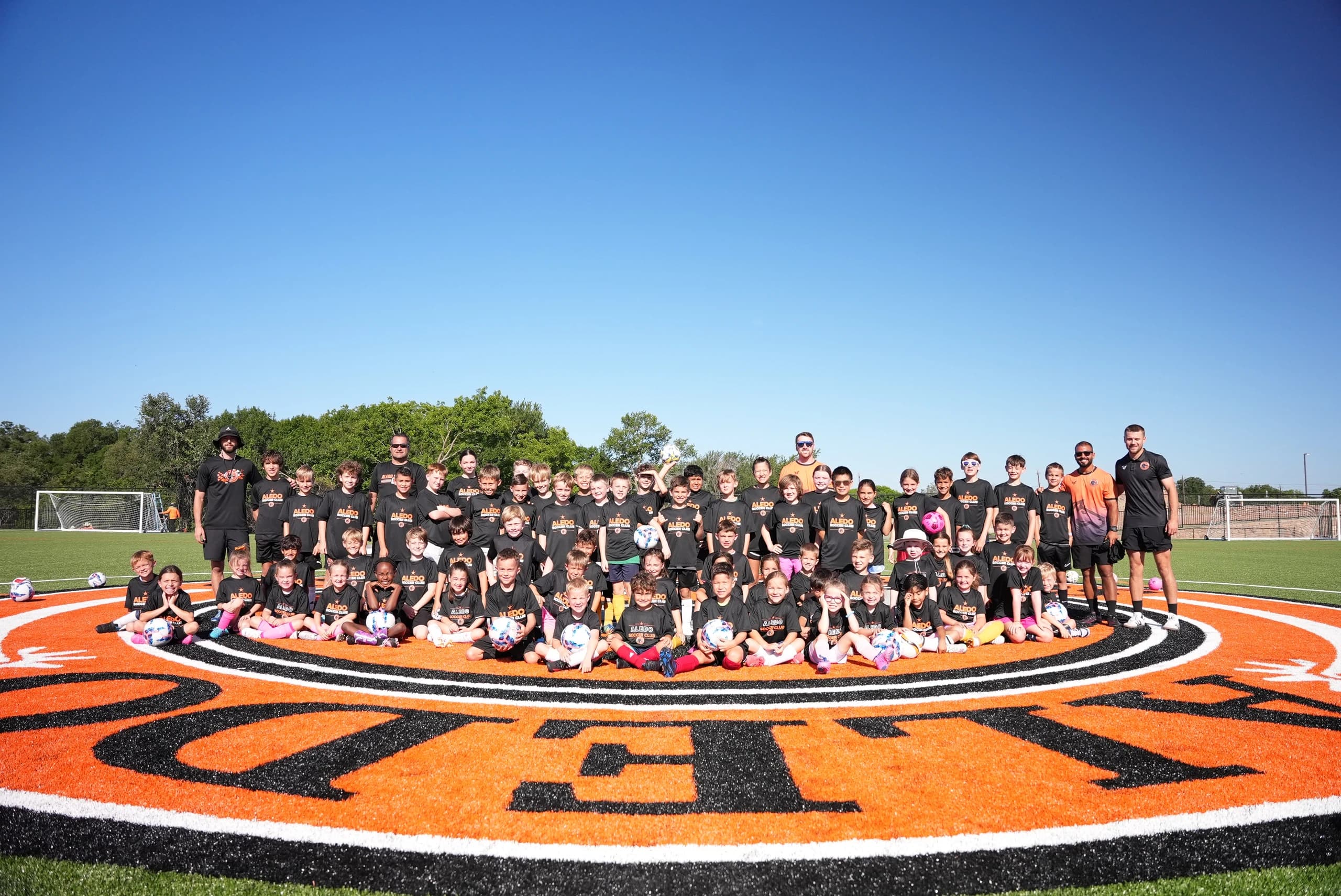 Aledo Soccer Club players at The Stable