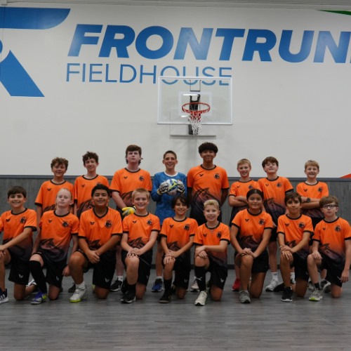 Aledo Soccer Club teams at Frontrunner Fieldhouse